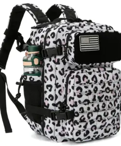 25/45L Damen/Herren Rucksack für taktische Laser Cut Molle Hochleistungsrucksack Schultasche Gym Rucksack Treeking mit Dual-Getränkehalter