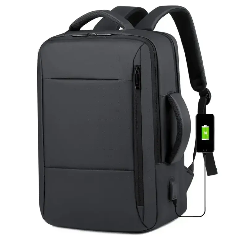 Männer große Kapazität Rucksack USB-Lade-Laptop-Bagpack wasserdicht Business-Reise-Rucksack Gepäck tasche mochila