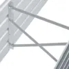 Hochbeet für den Garten, verzinkter Stahl, 160 x 40 x 45 cm, Grau, Artefakt, Balkon, Garten, Gemüsegarten, Außenterrasse, Garten, Blumentopf 5