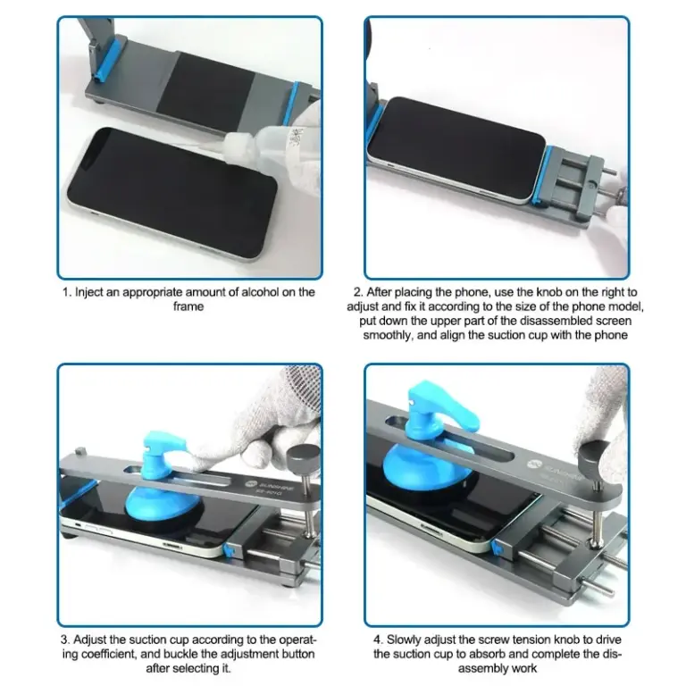 SUNSHINE SS-601G Heizfreier LCD-Bildschirm-Befestigungstrenner ist für die Reparatur von Mobiltelefonen geeignet. Klemmwerkzeug zum Entfernen des LCD-Bildschirms 5