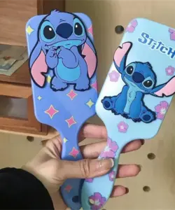 Disney Anime Figuren Stich Air Kissen Massage Kämme Anime Cartoon Kinder Kamm Haar Pinsel Friseur Werkzeug Kinder Spielzeug Geschenke