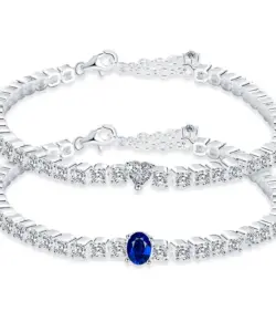 Luxus Silber Farbe Kristall Armbänder für Frauen Mode Herz Zirkon Kette Armband Strass Armreif Hochzeit Braut schmuck