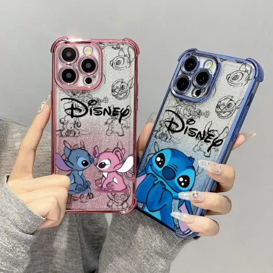 Coole Cartoon Stich Disneys Überzug Fall Für Xiaomi Redmi 14C 13C 12C K50 K40 Hinweis 13 12 11 10 9S 4G 5G Anti Fall Airbag Abdeckung 4