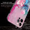 Handy hülle für Apple iPhone 13 12 11 Pro Max Mini XS XR X 7 8 6 6s plus 5 5s Se Cover Shell Bling Engel Kuss stich rosa Blase 3