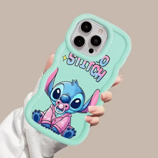 Disney Stitch Niedliche Handyhülle für Xiaomi Redmi Note 13Pro 12 8 13 12Pro 9 10 Lite 10Pro 11 Pro Plus 9S Stoßstangenabdeckung 2