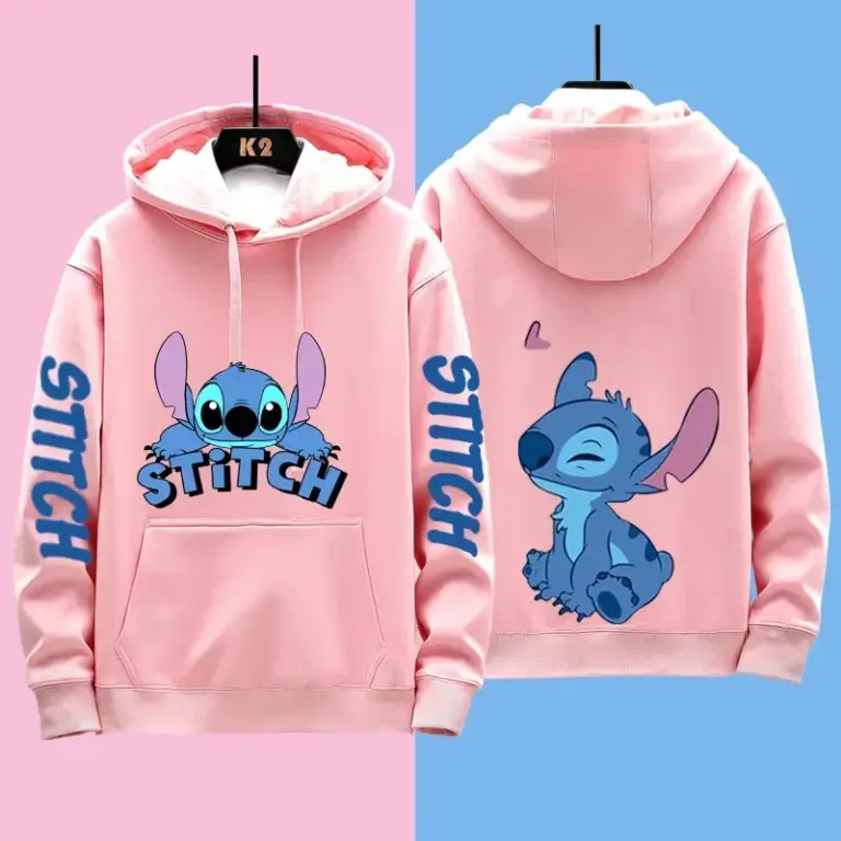 Disney Stitch verschiedene Paar-Outfits für Damen und Herren, lässige Sweatshirts, Kapuzenjacken und Kleidung 5