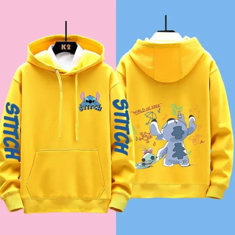 Disney Stitch verschiedene Paar-Outfits für Damen und Herren, lässige Sweatshirts, Kapuzenjacken und Kleidung 3