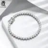 ORSA JEWELS Tennis-Armband aus 925er-Sterlingsilber für Damen, 1,5/2/3 mm, Zirkonia, handgefertigte Kettenarmbänder, Party-Schmuck SB143 4