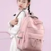 Fengdong Kinder Schultasche niedlichen Schulrucksack für Mädchen Kinder Kawaii Büchertasche Grundschüler Geschenk große Kapazität Rucksack 5