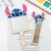 7 stücke Stich Make-up Pinsel Set Cartoon Stich tragbare Handheld kosmetische Spiegel Kamm Stich Make-up Pinsel Set Anime Peripherie Geschenk 4