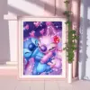 Disney-Diamantgemälde Lilo und Stitch, voller runder Bohrer, Mosaik, Cartoon, Neuheiten, Kindergeschenke, 30 x 40 cm