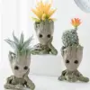 Groot Blumentopf Groot Home Dekoration Vasen Multifunktions-Ornamente Arrangement Anime-Charaktere Figur Stifthalter 6