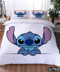 3d Disney Cartoon Lilo und Stich Kawaii Bett bezug Set Twin Full Queen King Size Bettwäsche Set Home Textil für Mädchen Jungen Geschenk