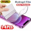 NNBILI 1-4 Stücke Volle Abdeckung Zurück Hydrogel Film Für iPhone 7 8 6 Plus XR XS MAX Displayschutzfolien Für iPhone 12 13 Pro Max Nicht Glas