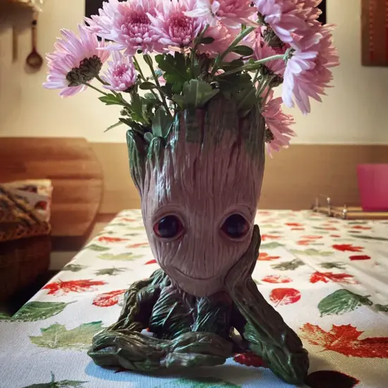 Groot Blumentopf Groot Home Dekoration Vasen Multifunktions-Ornamente Arrangement Anime-Charaktere Figur Stifthalter 6