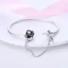 Silber Überzogene Armband Parfüm Flasche Original Schlange Kette Fit Charms Perlen DIY Edlen Schmuck Geschenk Pulseras Für Frauen Armbänder 2