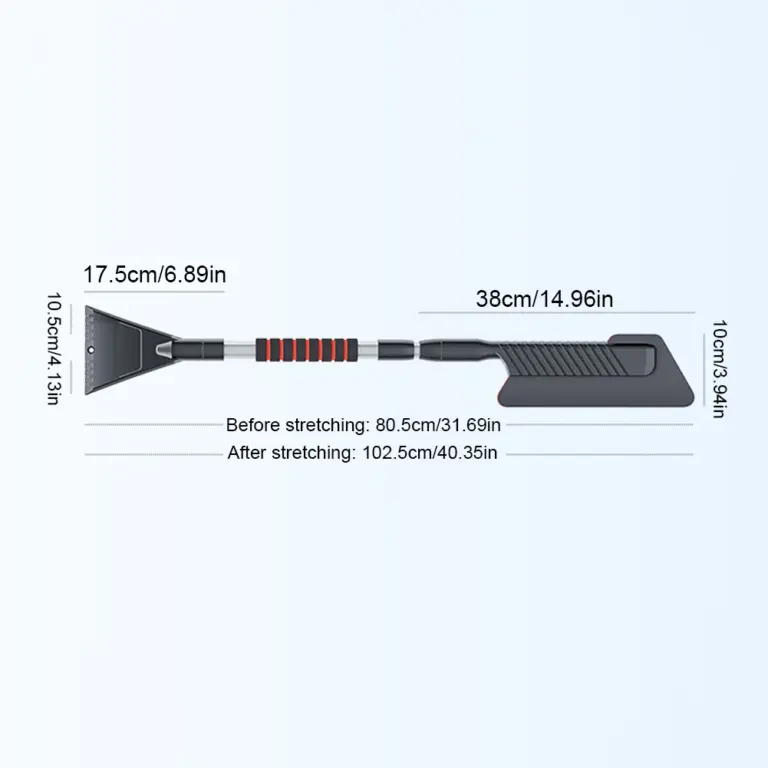 3-in-1-Auto-Schneeschaufel, universelle abnehmbare Schneebürste, Frontscheibe, Eiskratzen, Abtauen, Besen für Auto, Fahrzeug, Schneemobile 6