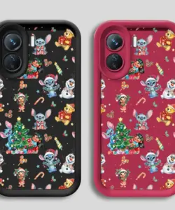 Stoßfeste Hülle für Xiaomi Redmi Note 11 10 13 Pro Plus 9S 12 12S 9 12C Poco X3 NFC Handyhülle Disney Stitch Winnie Christmas