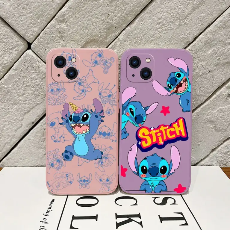 Lustige süße Disney Stitch Fall für Samsung A54 A34 A73 A53 A33 A23 A14 A13A72 A52 A52S A32 A22 A12 A71 A51 4G 5G mit Hands ch laufe 5