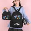 3 teile/satz Disney Lilo Stich bedruckten Rucksack mit Lunch-Tasche für Teenager Mädchen Junge Bücher tasche Kind Geschenk bequeme Reises ets 2