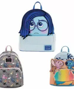 Disney von innen nach außen Traurigkeit Cosplay Mini-Rucksack Pu Leder Rucksack Cartoon Lotso Stich Mode niedlichen Mädchen Aufbewahrung tasche