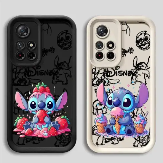 Handyhülle für Xiaomi Redmi Note 10 11 12 13 Pro Plus 11S 12S 11pro 10Pro 12Pro Silikon Soft Cute Disney Stitch Cover