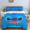 Disney Stitch Bett bezug Sets Kissen bezug Bettwäsche Set Kinder Kinder Prinzessin Geschenk Mädchen Single Queen King Size Bettwäsche 3