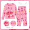 Disney Stich Kinder Pyjamas Nette Anime Cartoon Engel Kinder Herbst Hause Kleidung Jungen Mädchen Weiche Pyjama Set Kawaii Urlaub Geschenke 2