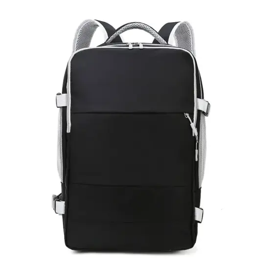 Lässiger Reiserucksack für Damen, große Kapazität, wasserdicht, Diebstahlschutz, lässiger Rucksack mit Gepäckgurt, Laptop-Rucksack für Damen 3