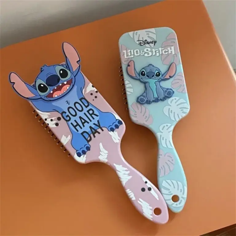 Disney Anime Figuren Stich Air Kissen Massage Kämme Anime Cartoon Kinder Kamm Haar Pinsel Friseur Werkzeug Kinder Spielzeug Geschenke 3