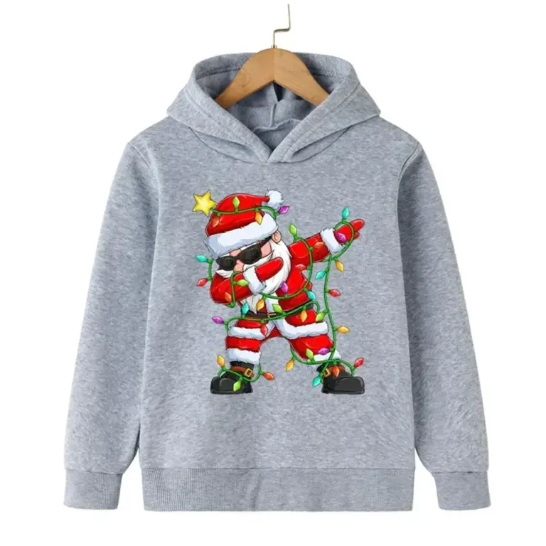 Weihnachtsmann Kinder Sweatshirts Weihnachten Marke Kleidung Baby Jungen Mädchen Langarm Pullover Kleinkind Kind Pullover Hoodies 4