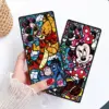 Disney stich mickey silikon schwarz telefon hülle für samsung galaxy s24 s23 s22 s21 s20 fe s10 s9 s10e s8 plus ultra lite 5g 2