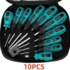 10-teiliges Präzisions-Schraubendreher-Set, Hand-Multitool-Set, Y-förmiges Dreieck, magnetischer Bit, isolierter Griff, Schraubendreher-Reparaturwerkzeuge