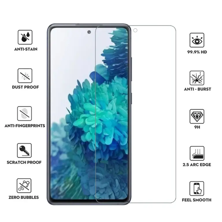 Gehärtetes Glas für Samsung Galaxy S20 Fe 5G Voll kleber Front glas Displays chutz folie für Samsung S21 Fe S20Fe Linsen schutz folie 5