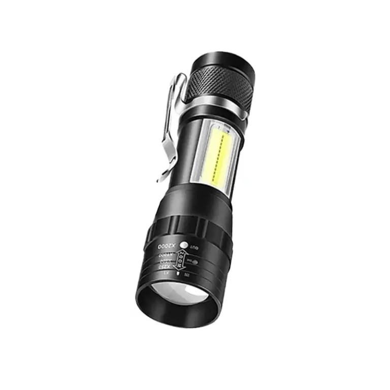 1-5 Stück Mini LED Taschenlampe Zoom Taschenlampe Cob Xpe Lampe eingebaute Batterie lampe Outdoor wasserdichte Not tasche Licht mit Stift clip