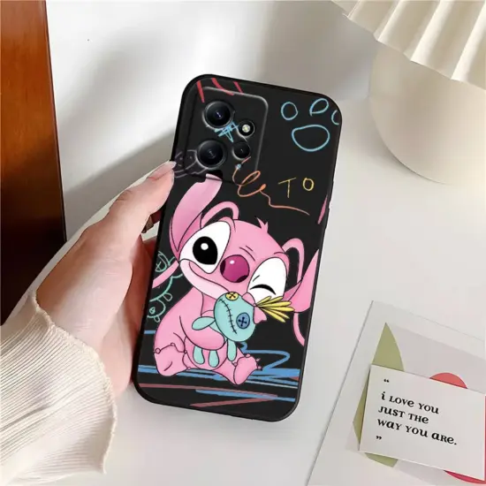 Cartoon-Stich für Xiaomi Redmi Note 12 11 11t 10 9 8 7 6 5 4 Pro 5g 4g Silikon weich stoßfest schwarz Handy hülle Coque Capa 5