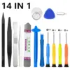 14 in1 Schrauben drehers atz für iPhone x 8 7 6s 6 plus 11 pro xs Handwerkzeug Mobile Telefon Reparatur werkzeug Kit Spudger Hebel öffnungs werkzeug