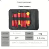 Isolierter Elektriker-Schraubendreher, hohe Härte, Set für den Haushalt, magnetischer Kreuzwort-förmiger Pflaumenblüten-Sechskantschraubendreher 4