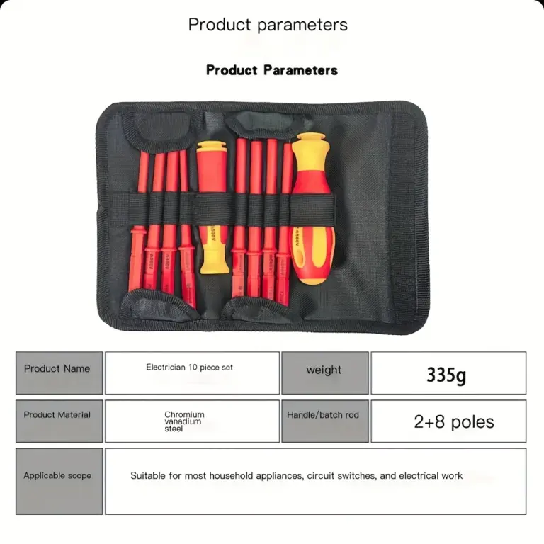 Isolierter Elektriker-Schraubendreher, hohe Härte, Set für den Haushalt, magnetischer Kreuzwort-förmiger Pflaumenblüten-Sechskantschraubendreher 4