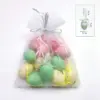 1-6Sets 12Pcs Mini Ostern Dekorationen Eier Hängende Ornamente Bunte für Ostern Baum Korb Dekor Party Gefälligkeiten liefert Hause 6