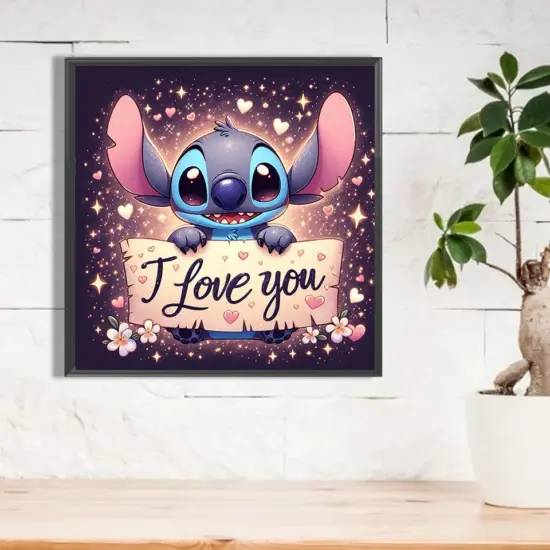 5d DIY Disney Diamant Malerei Lilo & Stich Aufkleber Diamant Stickerei Kreuz stich Stickerei Kunst Kinder Geschenk 3