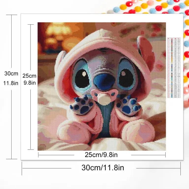 Disney Diamant Mosaik Lilo Stich Malerei voller runder Stich Stickerei Cartoon Bild Strass Neuankömmling Dekor für zu Hause 2