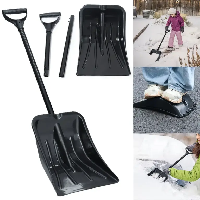 Einziehbare Outdoor-Schnees chaufel Aluminium legierung Eis schaufel Winter Schnee räumer Werkzeug Camping Garten Falt schaufel Überlebens werkzeuge