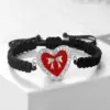 Liebhaber Geflochtenes Armband Mode Handgemachte Seil Armreifen Für Frauen Männer Valentinstag Geschenk Gebet Schmuck Anhänger Yoga Glück Liebe 3