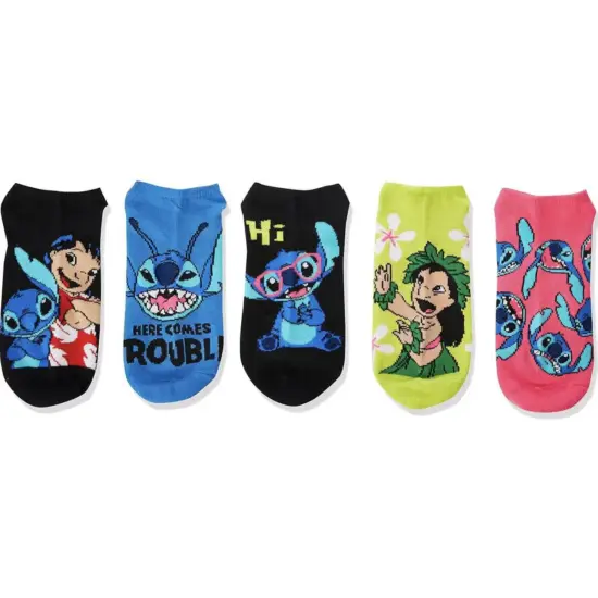 5pairs Disney Stich Frau Socken Kawaii Lilo & Stitch Gi5rls Kurze Weiche Atmungsaktive Socken Cartoon Kinder Frau Socken Kinder geschenke 3