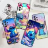 Disney Stitch süß für Samsung A53 A52 A33 A32 A51 A71 A21s A13 A73 A55 A22 A23 A35 A72 A54 A12 5G schwarze Abdeckung Telefon hülle