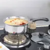 Japanischen Stil Topf Mit Abdeckungen Non Stick Bratpfanne Deckel Edelstahl Milch Suppe Topf Heißer Home Küche Zubehör 5