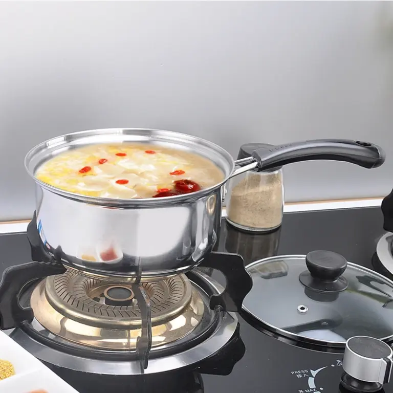 Japanischen Stil Topf Mit Abdeckungen Non Stick Bratpfanne Deckel Edelstahl Milch Suppe Topf Heißer Home Küche Zubehör 5