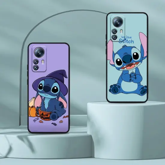 Disney Stitch niedlich schwarz Softcover Handy hülle für Xiaomi Mi 13 12t 12 11t 11i 11 a3 10t 10 cc9e 9 pro lite ultra 5g 4