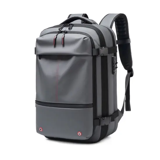 Männer Reiserucksack Vakuumkompression 17-Zoll-Laptop-Rucksack Business Schulrucksack mit großer Kapazität Erweiterter Wanderrucksack 6